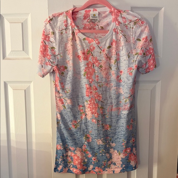 Blue 84 Tops - Blue 84 Pink and Blue Floral Women's Tee